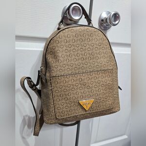 Beige Guess Backpack